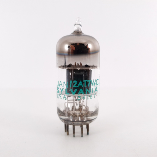 1 X JAN 12AT7WC SYLVANIA TUBE. BLACK...