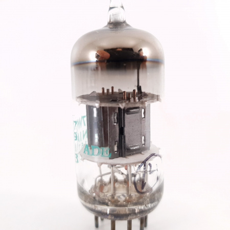 1 X JAN 12AT7WC SYLVANIA TUBE. BLACK PLATES. COPPER RODS. 5. CH98