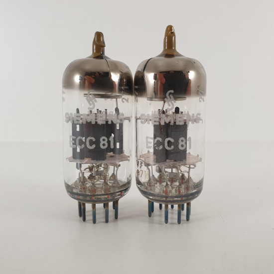 2 X ECC81 SIEMENS TUBE. 1960s SIEMENS...