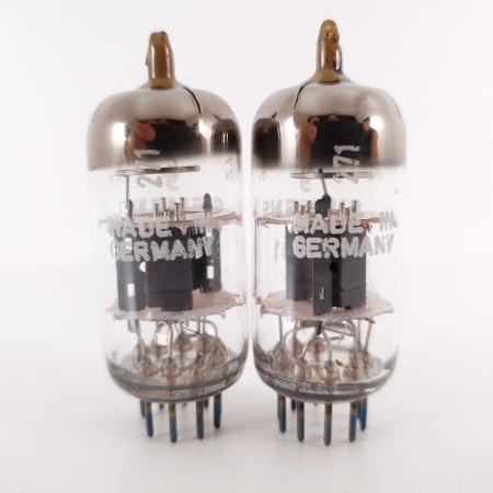 2 X ECC81 SIEMENS TUBE. 1960s SIEMENS UND HALSKE PROD. MATCHED PAIR. 1. CH99