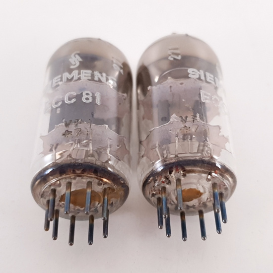2 X ECC81 SIEMENS TUBE. 1960s SIEMENS...