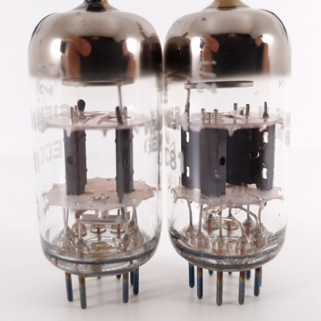 2 X ECC81 SIEMENS TUBE. 1960s SIEMENS UND HALSKE PROD. MATCHED PAIR. 1. CH99