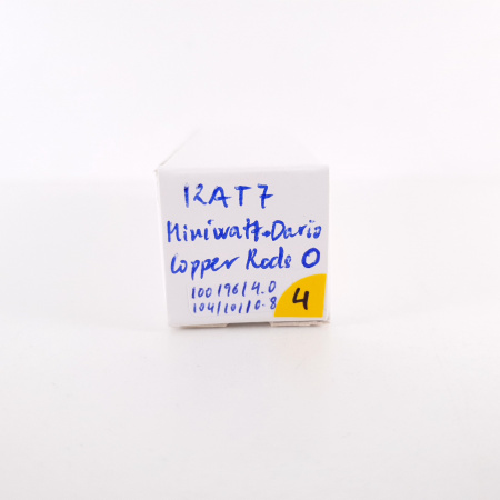 1 X 12AT7 MINIWATT-DARIO TUBE. YELLOW LOGO. COPPER RODS. 4. CH99