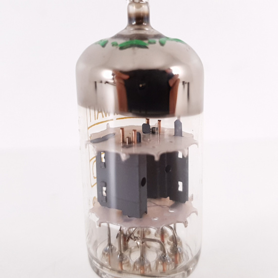 1 X 12AT7 MINIWATT-DARIO TUBE. YELLOW...