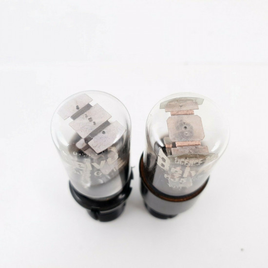 2 X 6J5GT BELVU TUBE. BLACK PLATES. MATCHED PAIR. CP  ENA