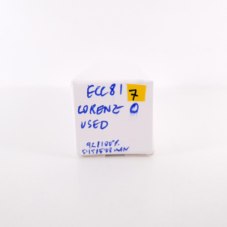 1 X ECC81 LORENZ TUBE. USED. 7. CH99