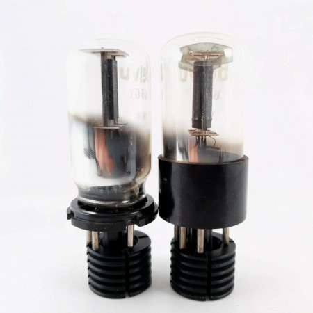 2 X 6J5GT BELVU TUBE. BLACK PLATES. MATCHED PAIR. CP  ENA