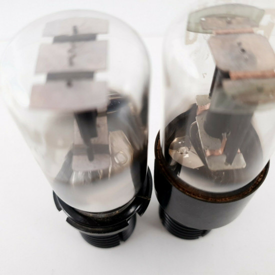 2 X 6J5GT BELVU TUBE. BLACK PLATES. MATCHED PAIR. CP  ENA