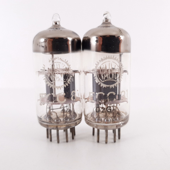 2 X ECC81 VALVO TUBE. 1960s PRODUCTION. MATCHED PAIR. 2. CH100