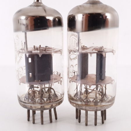 2 X ECC81 VALVO TUBE. 1960s PRODUCTION. MATCHED PAIR. 2. CH100