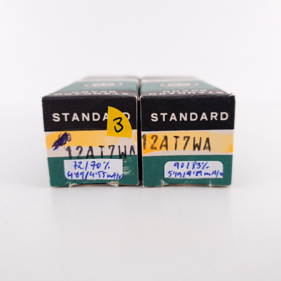 2 X JG 12AT7WA GENERAL ELECTRIC TUBE....