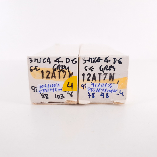 2 X 12AT7WA GENERAL ELECTRIC TUBE....