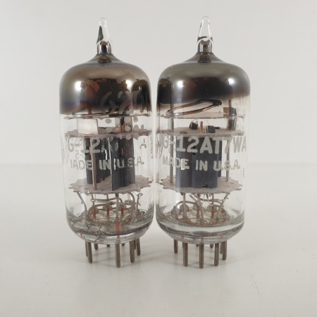 2 X 12AT7WA GENERAL ELECTRIC TUBE. 1950s PROD. 3 MICA. D-GETTER. 4. CH100