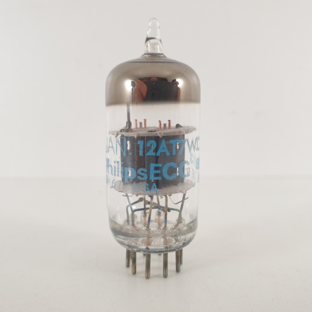 1 X JAN 12AT7WC PHILIPS ECG TUBE. 1980s PROD. COPPER RODS. 5. CH100