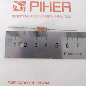 1 X 1/2W 10M 10% 1960s VINTAGE PIHER RESISTOR. NOS. C1795U10F180121