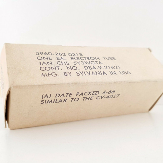 1 X JAN CHS 5Y3WGTA TUBE. 90%. 2. CH41