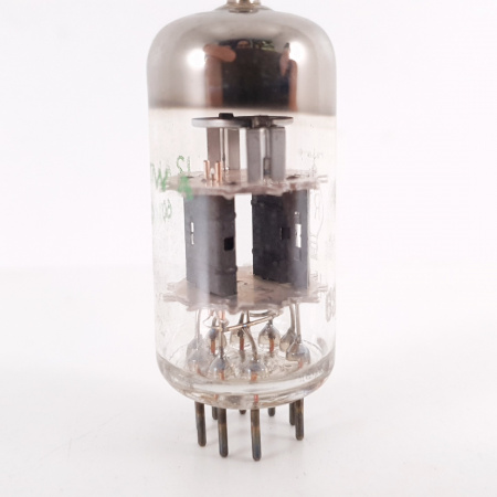 1 X 12AT7WA-H RADIOTECHNIQUE TUBE. 1960s PRODUCTION. COPPER RODS. 3. CH101