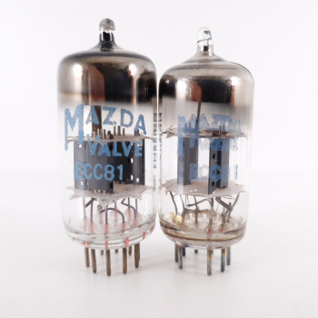 2 X ECC81 MAZDA TUBE. PAIR.... 2