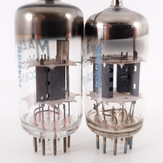 2 X ECC81 MAZDA TUBE. PAIR. 6. CH101