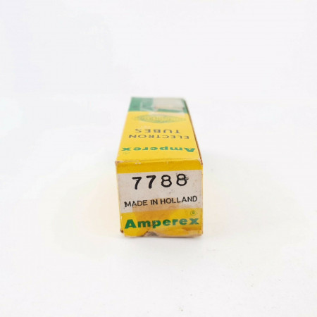 1 X 7788 AMPEREX TUBE. 1960s PHILIPS PROD. PREMIUM QUALITY. GOLD PIN. CP  ENA