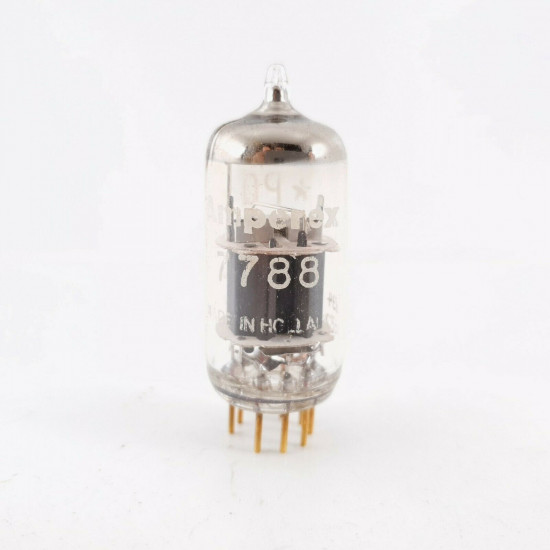 1 X 7788 AMPEREX TUBE. 1960s PHILIPS PROD. PREMIUM QUALITY. GOLD PIN. CP  ENA