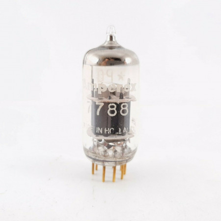 1 X 7788 AMPEREX TUBE. 1960s PHILIPS PROD. PREMIUM QUALITY. GOLD PIN. CP  ENA