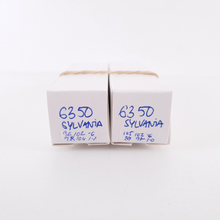 2 X 6350 REMINGTON RAND TUBE. BLACK PLATES. MATCHED PAIR. CV ENA