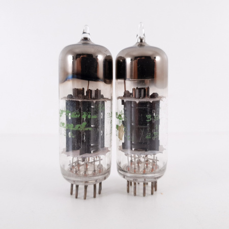 2 X 6350 REMINGTON RAND TUBE. BLACK PLATES. MATCHED PAIR. CV ENA