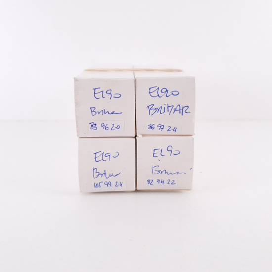 4 X EL90 BRIMAR TUBE. 3 pcs MATCHED...
