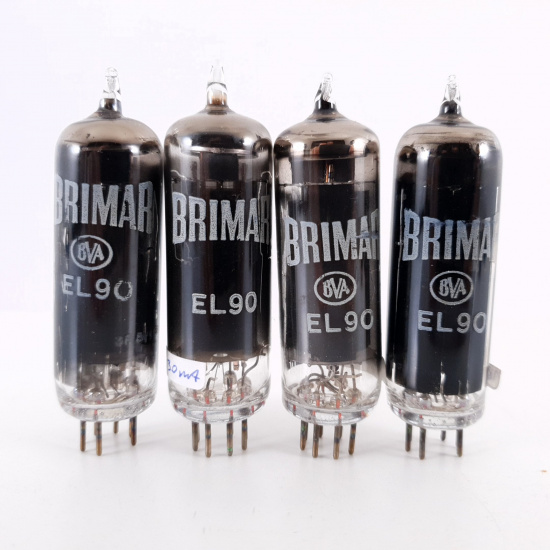 4 X EL90 BRIMAR TUBE. 3 pcs MATCHED +1 . CV ENA