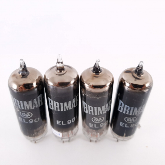 4 X EL90 BRIMAR TUBE. 3 pcs MATCHED...