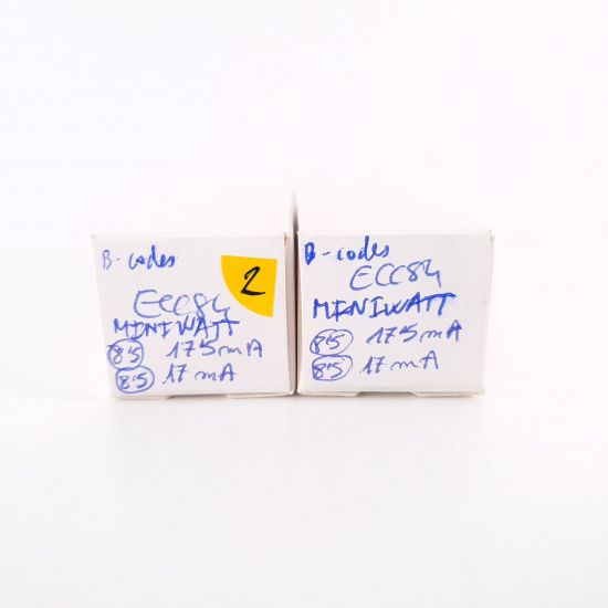 2 X ECC84 MINIWATT TUBE. 1960s...