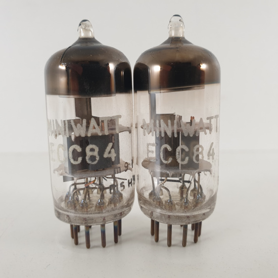 2 X ECC84 MINIWATT TUBE. 1960s...