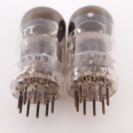 2 X ECC84 MINIWATT TUBE. 1960s MULLARD PRODUCTION. B-CODES. MATCHED PAIR. 2. CH102