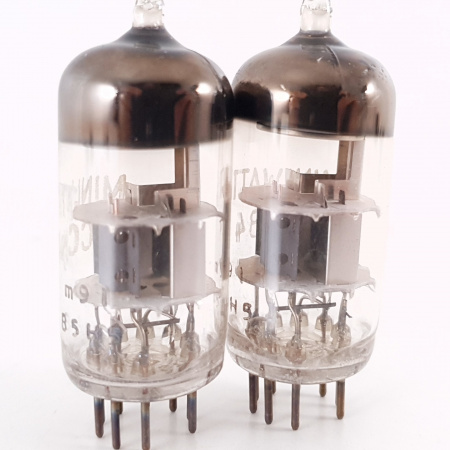 2 X ECC84 MINIWATT TUBE. 1960s MULLARD PRODUCTION. B-CODES. MATCHED PAIR. 2. CH102