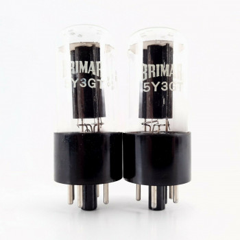 2 X 5Y3GT BRIMAR TUBE. MATCHED PAIR. 3. CH41 2
