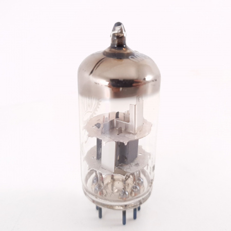 1 X ECC84 VALVO TUBE. 1960s MULLARD PROD. B-CODES. COPPER RODS. 5. CH102