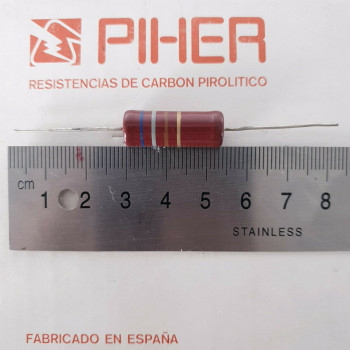 1 X 2W 680R 5% 1970s VINTAGE PIHER RESISTOR. NOS. C1795U2F180121