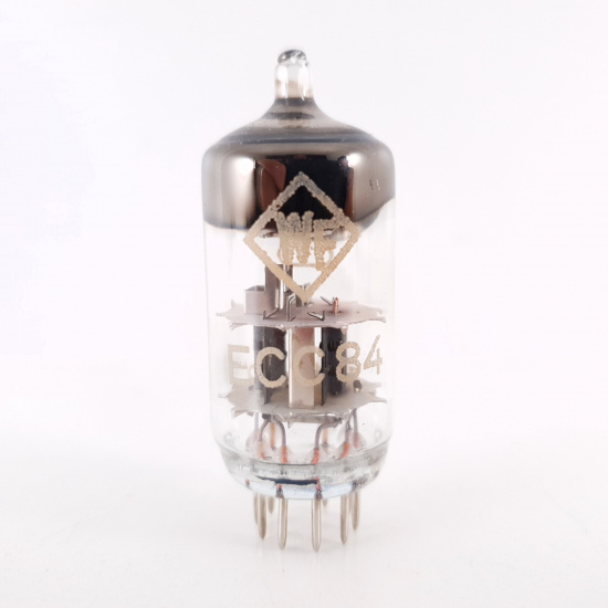 1 X ECC84 WF TUBE. 1960s PROD. COPPER...