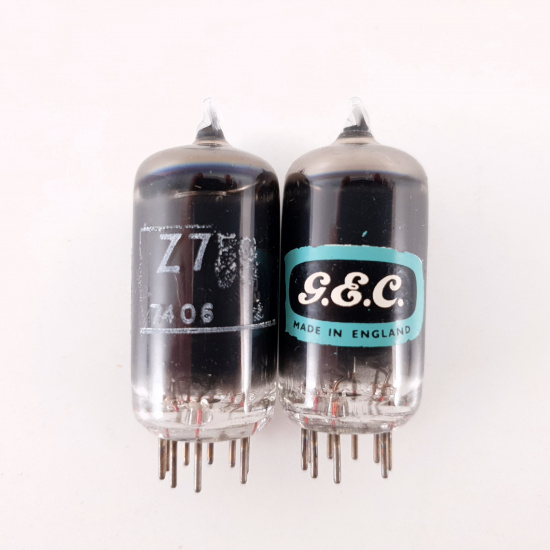 2 X Z759 GEC TUBE. 1970s PRODUCTION....