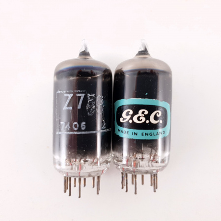 2 X Z759 GEC TUBE. 1970s PRODUCTION. MATCHED PAIR. CV ENA