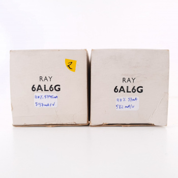 2 X 6AL6G RAYTHEON TUBE....