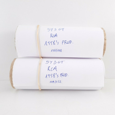 2 X 5Y3GT RCA TUBE. 1958s PRODUCTION. MATCHED PAIR. 4. CH41