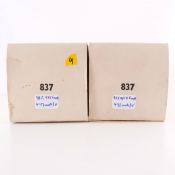 2 X 837 TUBE. 1950s BRITISH...