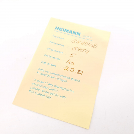 5 X SH204D HEIMANN TUBE. 1980s PRODUCTION. CV ENA