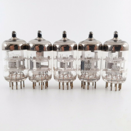 5 X PC88 MULLARD TUBE. DIMPLE GETTER. 1960s PROD. MATCHED QUINTET. CU  ENA
