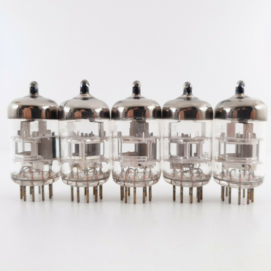5 X PC88 MULLARD TUBE. DIMPLE GETTER. 1960s PROD. MATCHED QUINTET. CU  ENA