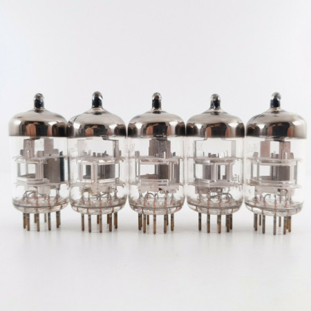 5 X PC88 MULLARD TUBE. DIMPLE GETTER. 1960s PROD. MATCHED QUINTET. CU  ENA