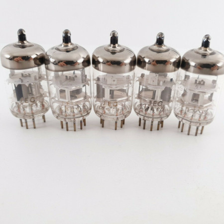 5 X PC88 MULLARD TUBE. DIMPLE GETTER. 1960s PROD. MATCHED QUINTET. CU  ENA