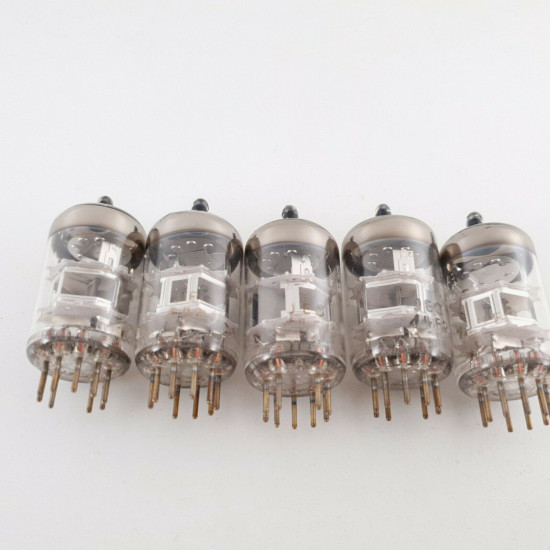 5 X PC88 MULLARD TUBE. DIMPLE GETTER. 1960s PROD. MATCHED QUINTET. CU  ENA
